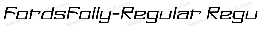 FordsFolly-Regular Regular字体转换